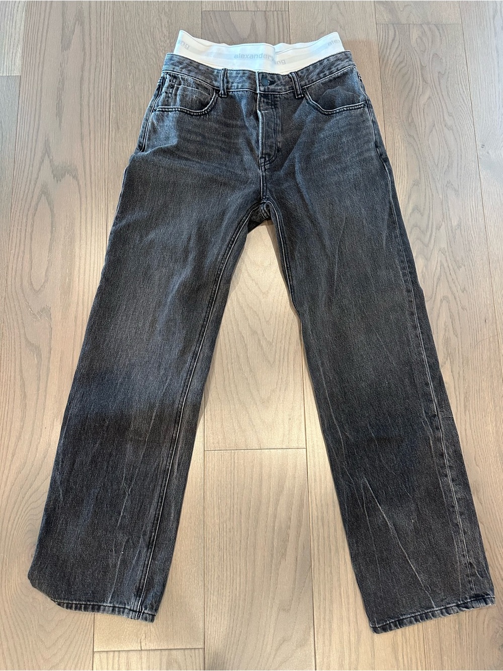 Alexander Wang Straight Leg Layered Jean
